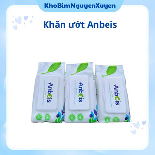 Sỉ 1 thùng khăn ướt cao cấp Anbies tinh chất trà xanh 32 gói