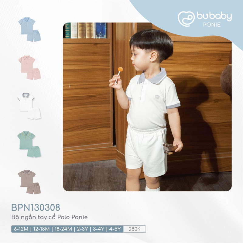 [ Bu baby ] Bộ Polo Bu Cho bé từ 6m tới 4y nhiều màu sắc khác nhau cho mẹ lựa chọn