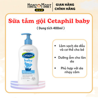 Sữa tắm gội Cetaphil cho bé - Cetaphil Baby Gentle Wash & Shampoo 400ml