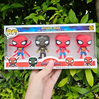 🌟GIÁ HỦY DIỆT🌟 Combo Mô Hình Funko Pop Người Nhện Iron Spider Man Black Suit No Way Home