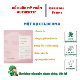 Mặt Nạ Thạch Celderma Ninetalks Hydrogel Màu Hồng