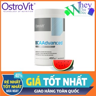 Bcaa + điện giải ostrovit bcaa advanced 450g 30 servings vị dưa hấu