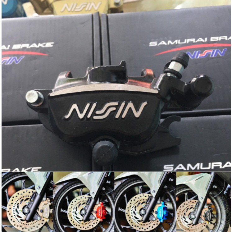 [Kèm pát CNC] Heo thắng 2 pis Nissin Samurai cho các dòng xe