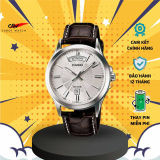 ĐỒNG HỒ NAM CASIO MTP-1381L-7A DÂY DA CHỐNG NƯỚC CAROT WATCH