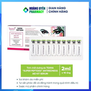 Tinh chất phục hồi Teana Super Peptides Anti Redness Hộp 10 ống x 2ml