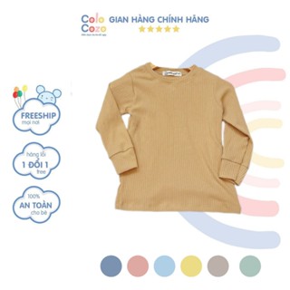  Áo Dài Tay Len Tăm Giữ Nhiệt Cho Bé Trai Cho Bé Gái Trẻ Em Phù Hợp Mùa Thu Đông Cao Cấp 8-18kg Colo Cozo ÁO DÀI GÂN 