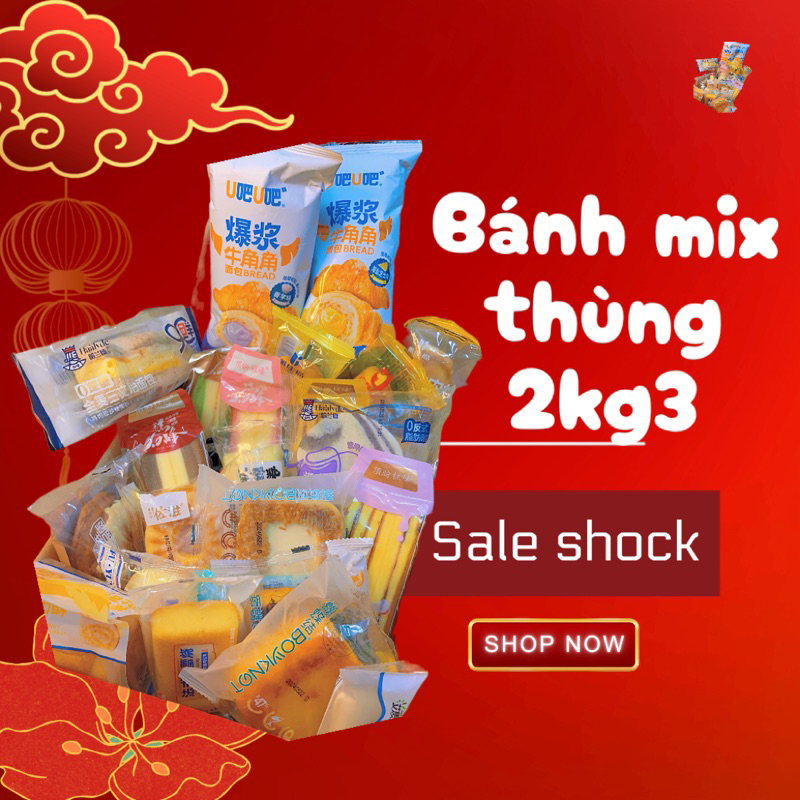  Bánh mix Đài Loan Htt Food 2,3kg LOẠI 1 cả thùng và bánh   ngày trên bánh là NGÀY SẢN XUẤT   
