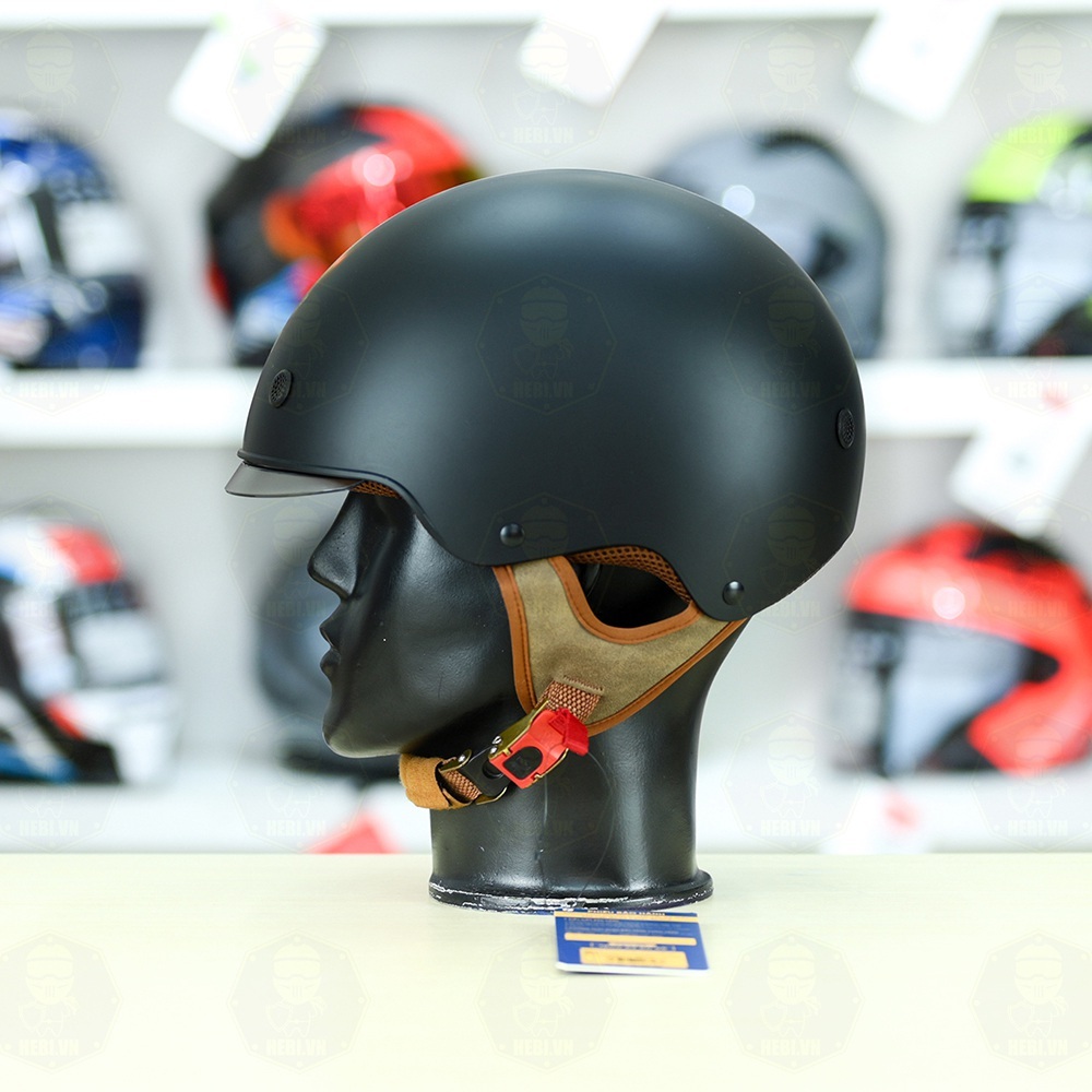 Nón 1/2 Royal m239 Đen Nhám