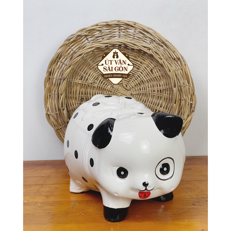 Heo đất tiết kiệm chó đóm size XL ( 28x18x20 )
