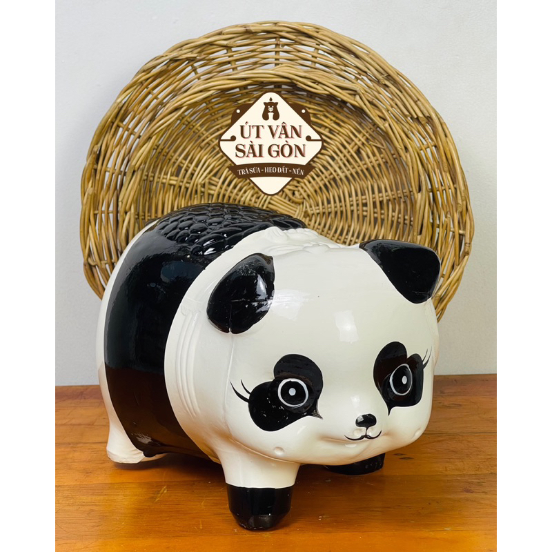 Heo đất tiết kiệm gấu trúc size XL ( 28x18x20 )