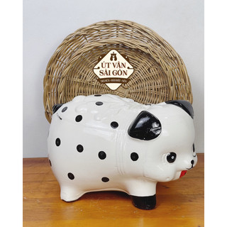 Heo đất tiết kiệm chó đóm size XL ( 28x18x20 )