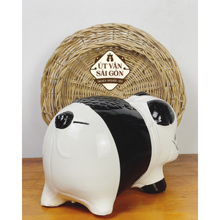 Heo đất tiết kiệm gấu trúc size XL ( 28x18x20 )