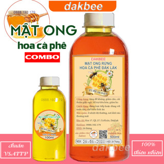 [COMBO] 650g Mật ong hoa cà phê & 170g Mật ong rừng hoa cỏ kim nguyên chất - dakbee