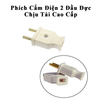 Phích Cắm Điện 2 Đầu Đực Chịu Tải Tốt