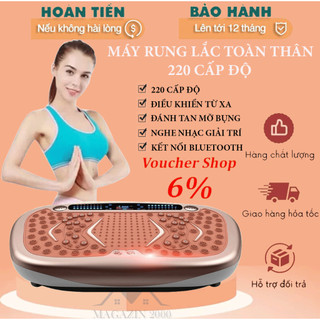 Máy rung toàn thân giảm mỡ giảm cân 220 cấp độ, Máy giảm cân massage rung toàn thân tăng cường sức khoẻ hiệu quả