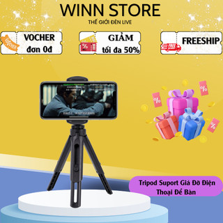 [𝐅𝐑𝐄𝐄 𝐒𝐇𝐈𝐏]Tripod Suport Giá Đỡ Điện Thoại Để Bàn, Nhỏ Ngọn, Tiện Lợi, Dễ Dàng Đúc Túi Sách, Mang Theo Bên Người
