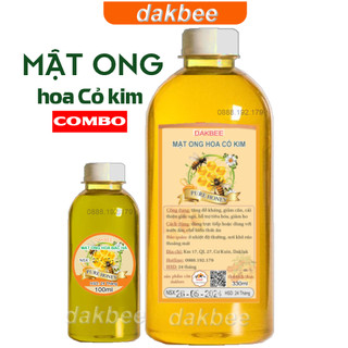 [COMBO] 470g mật ong cỏ kim + 170g mật ong bạc hà nguyên chất - tăng cường sức khỏe [dakbee]