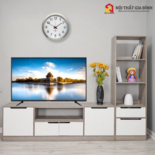 Kệ tivi , tủ tivi phòng khách gỗ MDF phủ melamin KN Homececor LẮP RÁP