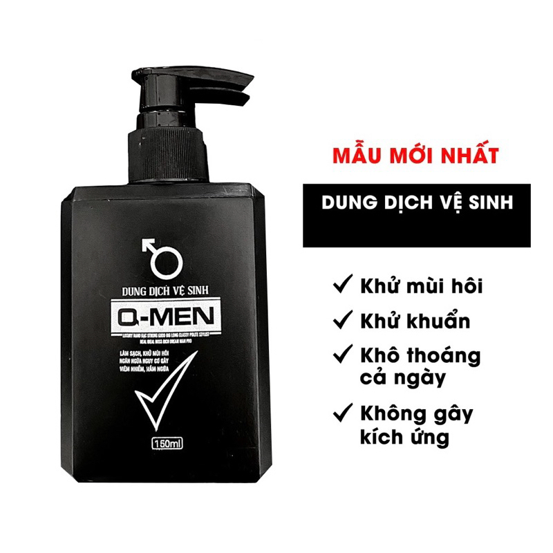 Dung Dịch Vệ Sinh Nam O Men 150ML Hết Nấm Ngứa Mùi Hôi Vùng Kín