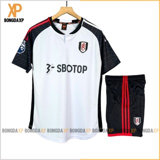 Áo Đá Bóng Fulham Trắng 2024 , Đồ Đá Banh Vải Mè Cao Cấp BONGDAXP