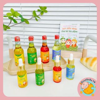 Combo dầu ăn dặm mini cho bé Hakukid, Dầu Olive óc chó và dầu gấc cho bé 6m+ Goodbabyvn
