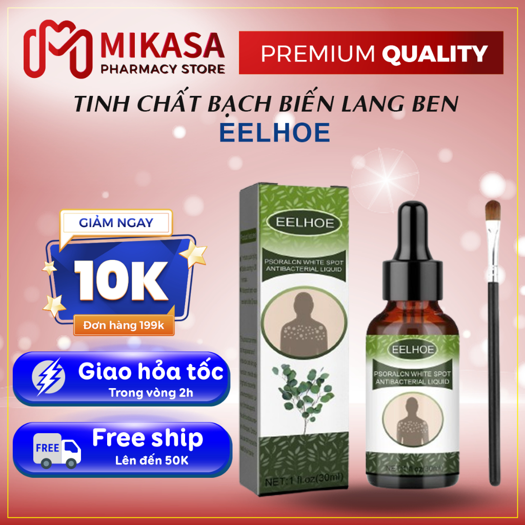 Tinh Chất Bạch Biến, Lang Beng Eelhoe - Serum Eelhoe Loại Bỏ Nấm Ngứa, Lang Ben, Bạch Biến, Cải Thiện Sắc Tố Da