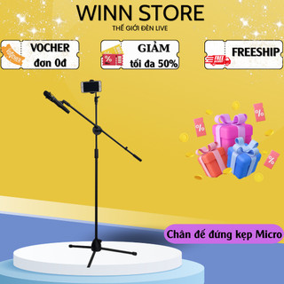 Chân đế đứng kẹp Micro bom mic stand-chân đế micro sân khấu