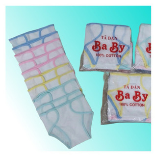 Quần đóng bỉm sơ sinh chất liệu 100% cotton size 1,2,3 cho bé 3 đến 8 kg