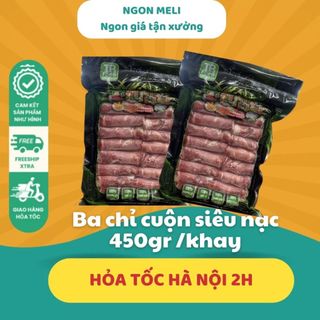 Ba chỉ bò cuộn siêu nạc 450g tb food ngon meli ship hỏa tốc hn