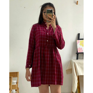 đầm HQ - dáng sơ mi babydoll