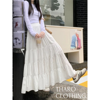 Chân váy tầng maxi dài, dáng xoè rộng - tharo clothing