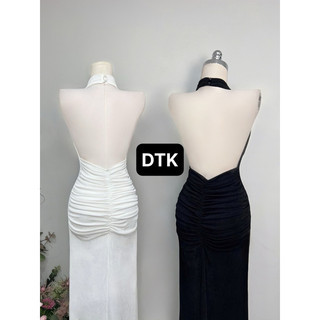 Đầm maxi yếm cổ đỗ (kèm ảnh thật ở cuối)