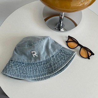 Mũ buket jeans dáng cụp cá tính