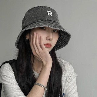 Mũ buket jeans dáng cụp cá tính