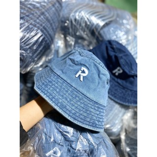Mũ buket jeans dáng cụp cá tính