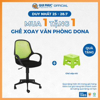  Ghế xoay văn phòng lưới Dona, hiện đại, khung ghế nhựa PP nguyên khối