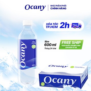Nước uống ion kiềm Ocany 600ml Thùng 24 chai