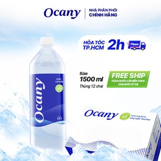 Nước uống ion kiềm Ocany 1500ml thùng 12 chai