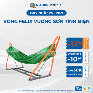  Võng xếp sắt sơn tĩnh điện vuông FELIX - Lưới võng giao màu ngẫu nhiên