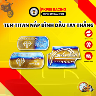 Tem Titan Dán Nắp Bình Dầu Tay Thắng Cho Exciter, Satria, AirBlade