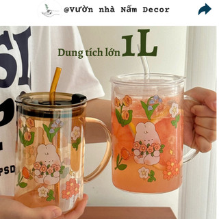 Cốc thủy tinh ly thủy tinh trong suốt có chia vạch dung tích lớn