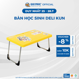  Bàn học sinh ngồi bệt DELI Kun có khay Ipad hoạ tiết ngẫu nhiên