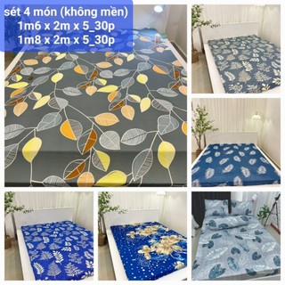 Bộ drap thun lạnh Hàn Quốc 4 món.