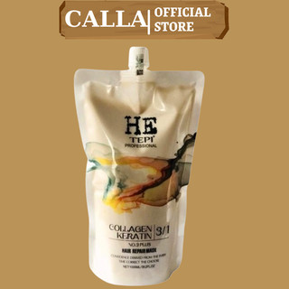 Kem Ủ Tóc Keratin HE TEPI 1000ML Phục Hồi Tái Tạo Cấu Trúc Tóc Hư Tổn Hương Nước Hoa