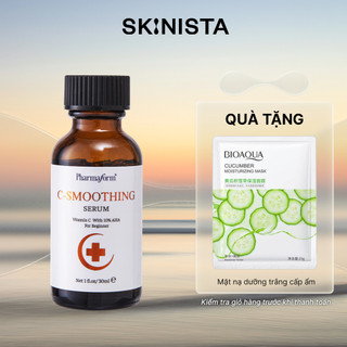 Tinh chất c-smoothing serum vitamin c + 10% aha pharmaform 30ml