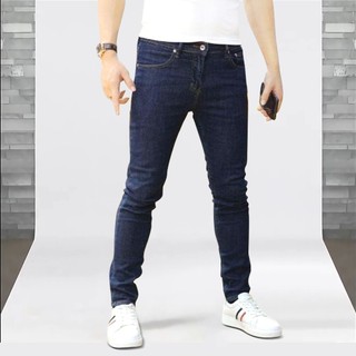 Quần Jean Denim Xanh Đậm, Thun Co Giãn, Thời Trang