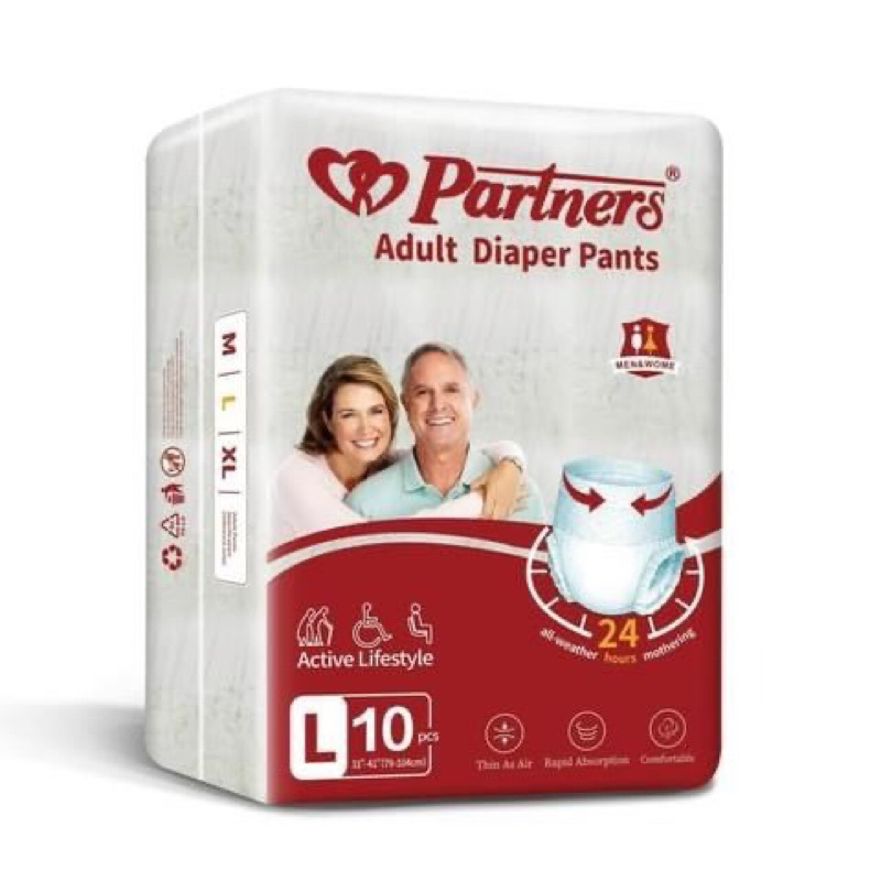 50 bỉm quần ngưòi già, người lớn Partners mẫu mới size M/L