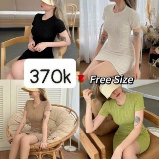 Đầm body - Đầm ôm sexy chất len đan
