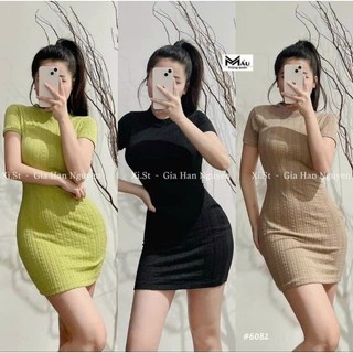 Đầm body - Đầm ôm sexy chất len đan