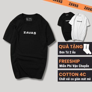 Áo thun nam ZAVAS cổ tròn ngắn tay form tiêu chuẩn cotton 4 chiều  vải dày mịn thoáng mát - Z07